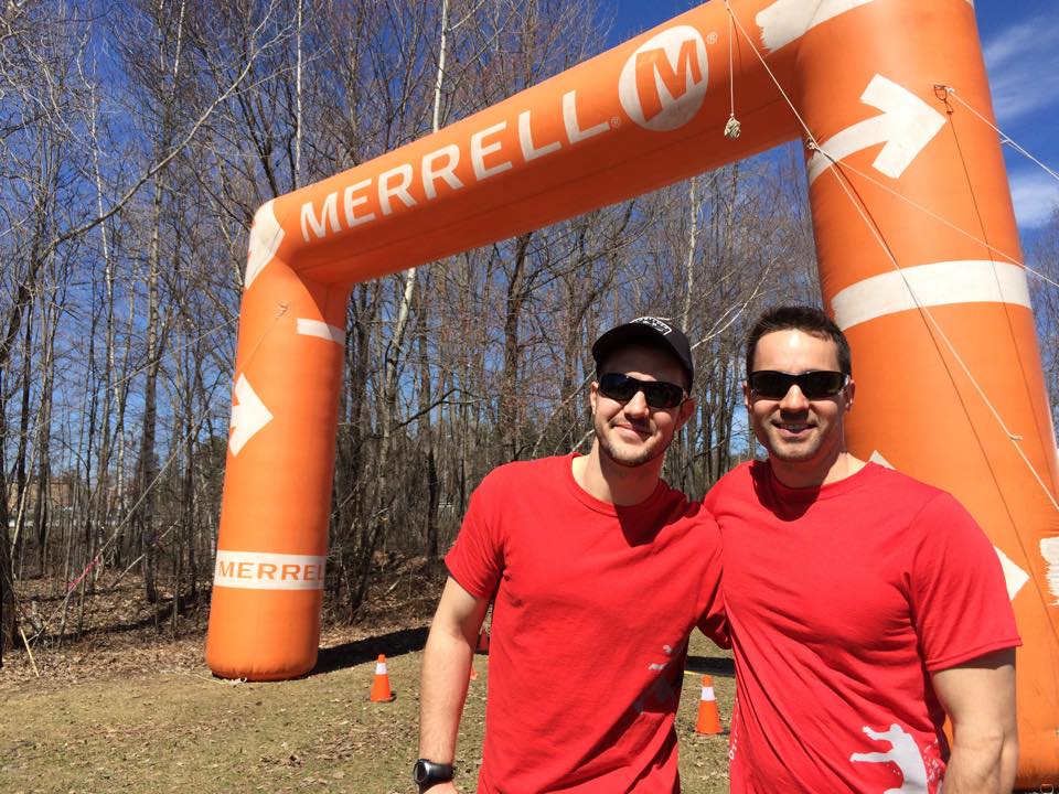 Olivier Morin et Christophe Allen, organisateurs de la Course des vikings du CSTJ. (Photo : gracieuseté)