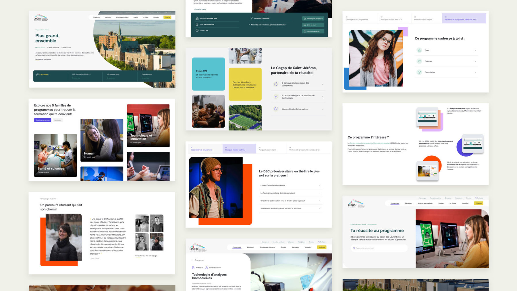 Visuel du nouveau site Web