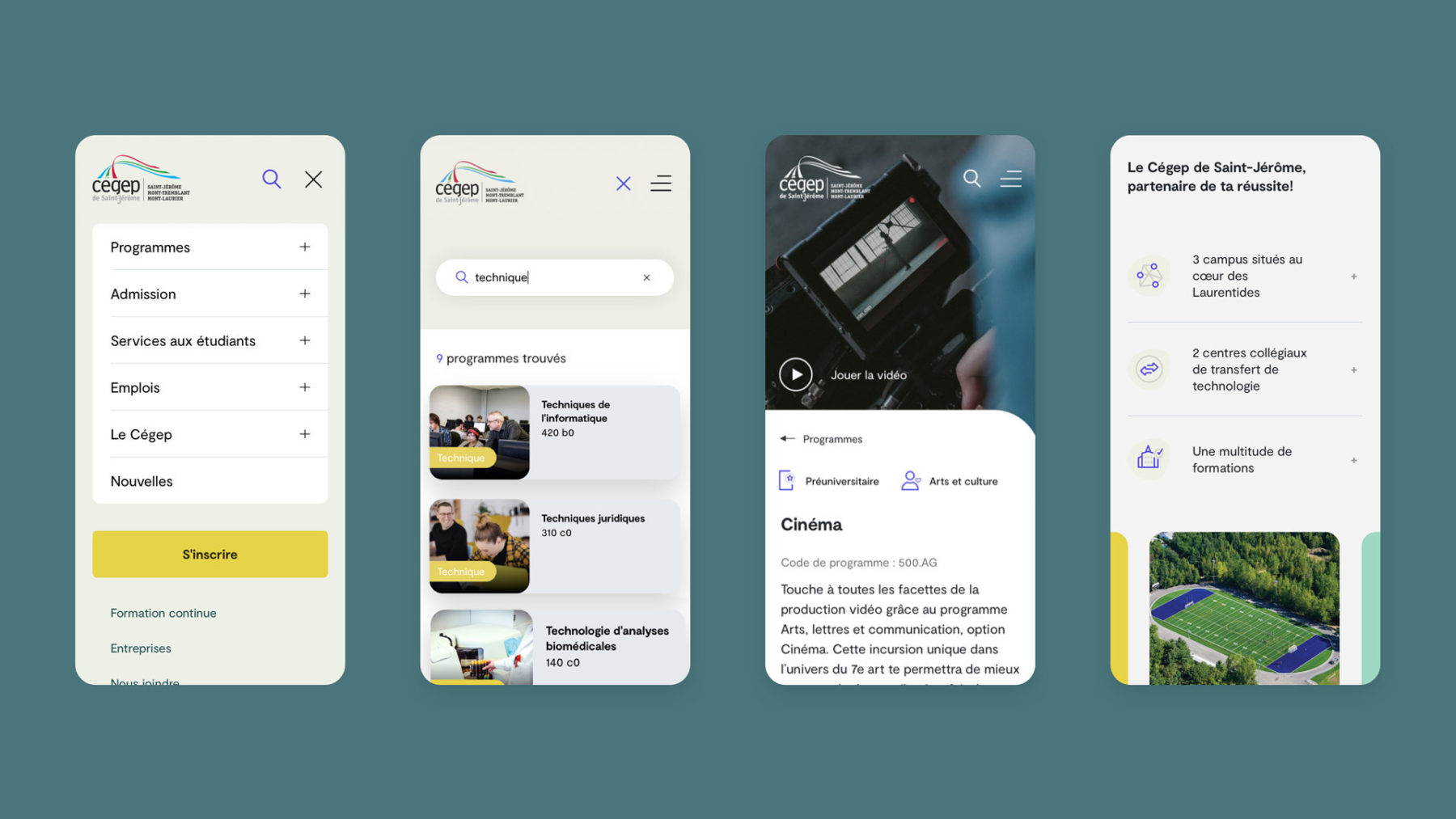 Visuel du nouveau site Web