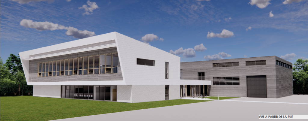 La perspective du nouveau bâtiment de l'IVI.