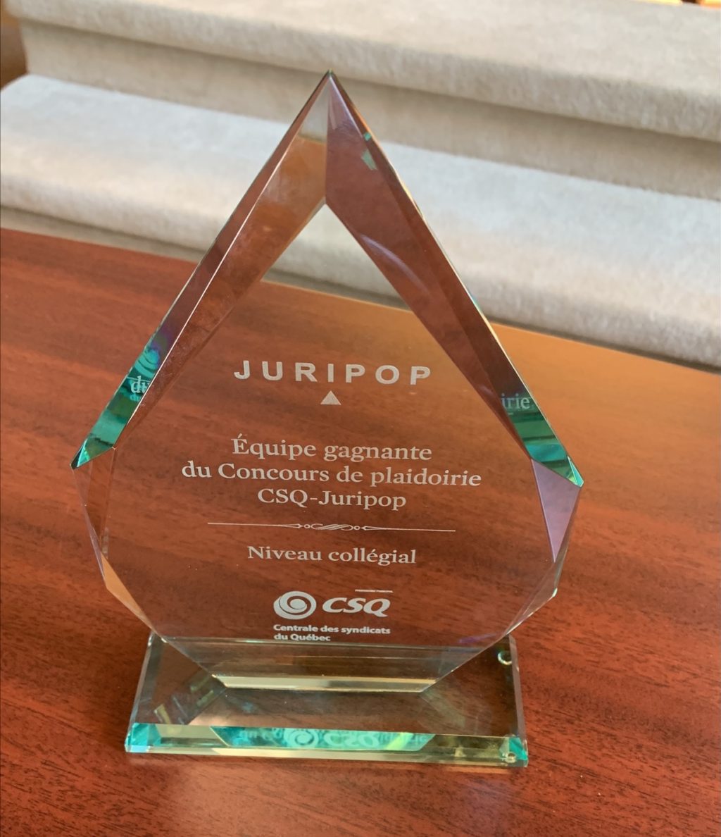 Trophée CSQ-Juripop