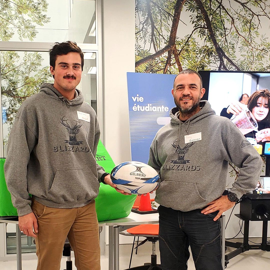 Étudiants-athlètes en rugby au Centre collégial de Mont-Tremblant
