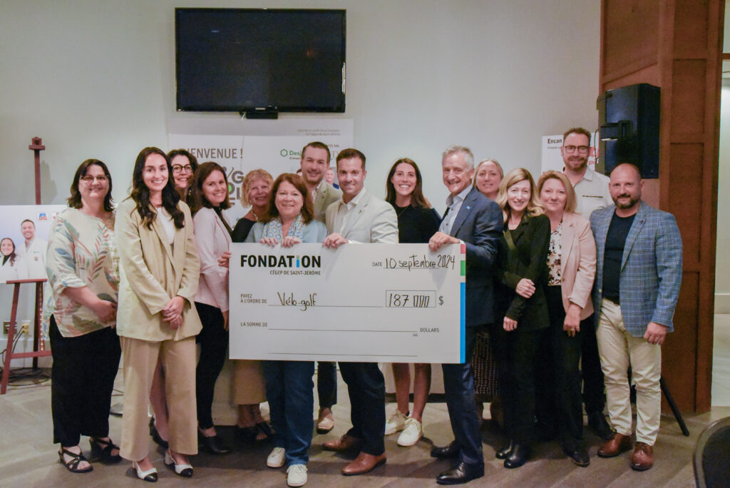 Remise du chèque Vélo-golf 2024