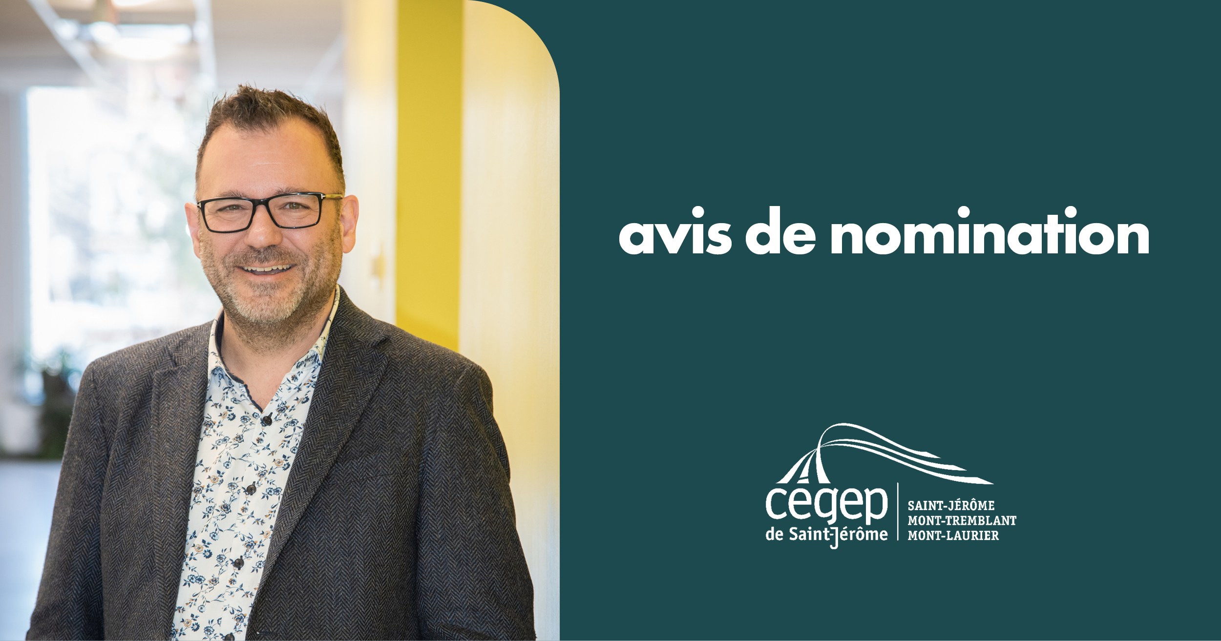 Avis de nomination : Stéphane Gauthier, directeur des ressources humaines