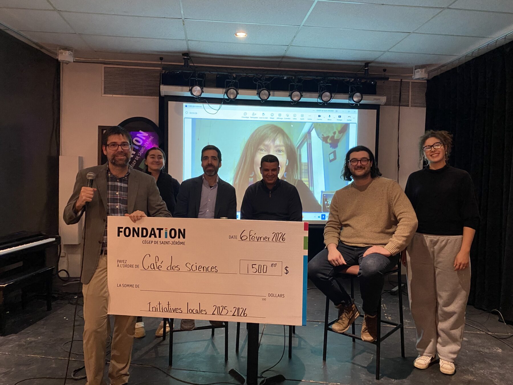 Contribution de la Fondation au Café des sciences CSTJ