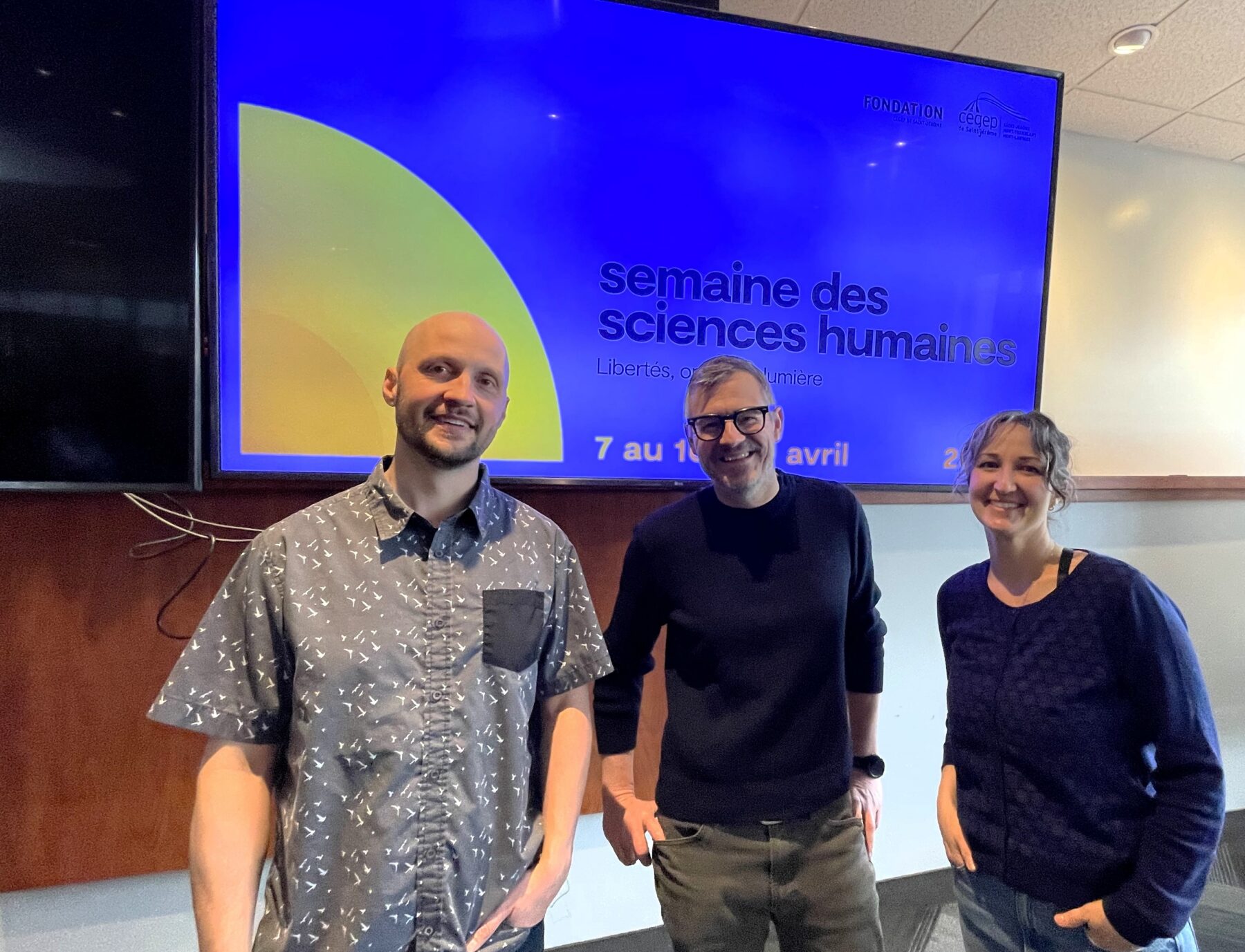 Samuel Tannel à la Semaine des sciences humaines au CSTJ