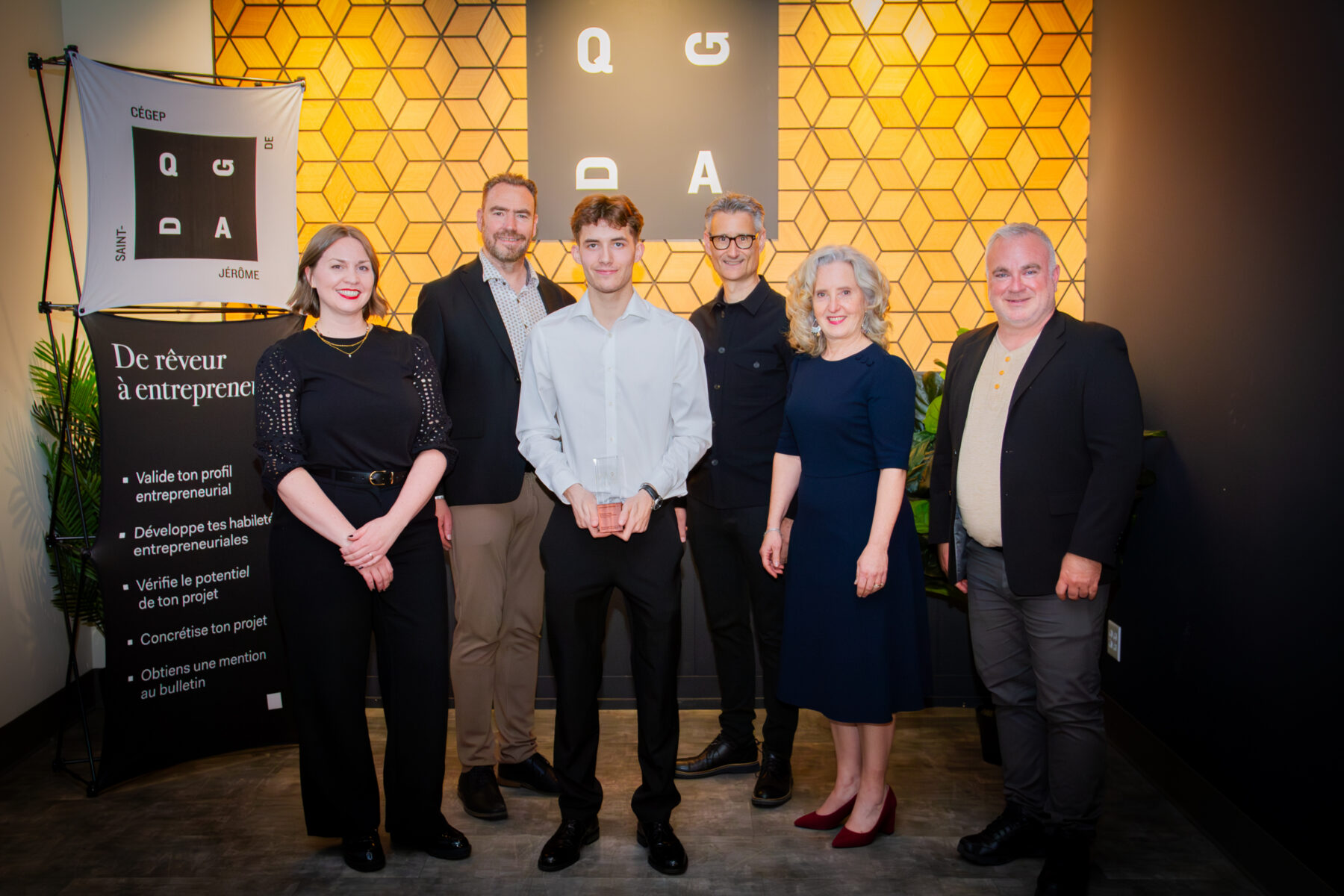 Lauréates et lauréats du Gala entrepreneurial du QGDA et récipiendaires des bourses Audace
